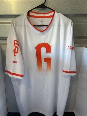 Stitches San Fransisco Giants Jersey with Bright Orange Trim
